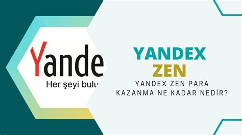 Yandex zen para kazanma